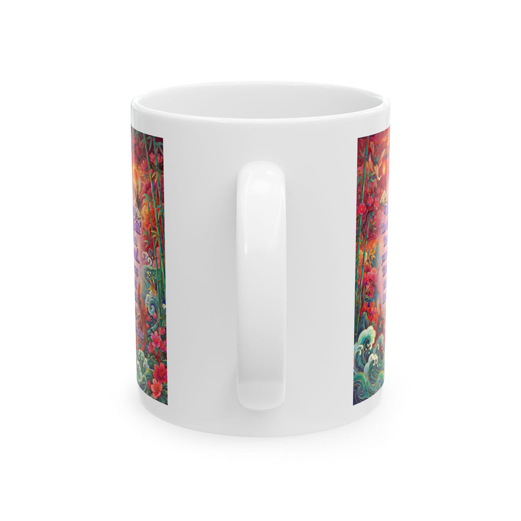 The Keys to Excellence – Confucius Wisdom White Mug | Luxury Philosophy Coffee Mug