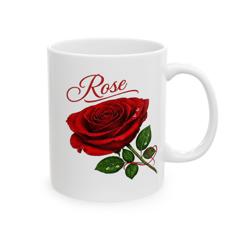 Rose – A Timeless Bloom of Love, Beauty & Grace | Luxury Floral Coffee Mug | The Fugly Mugly™