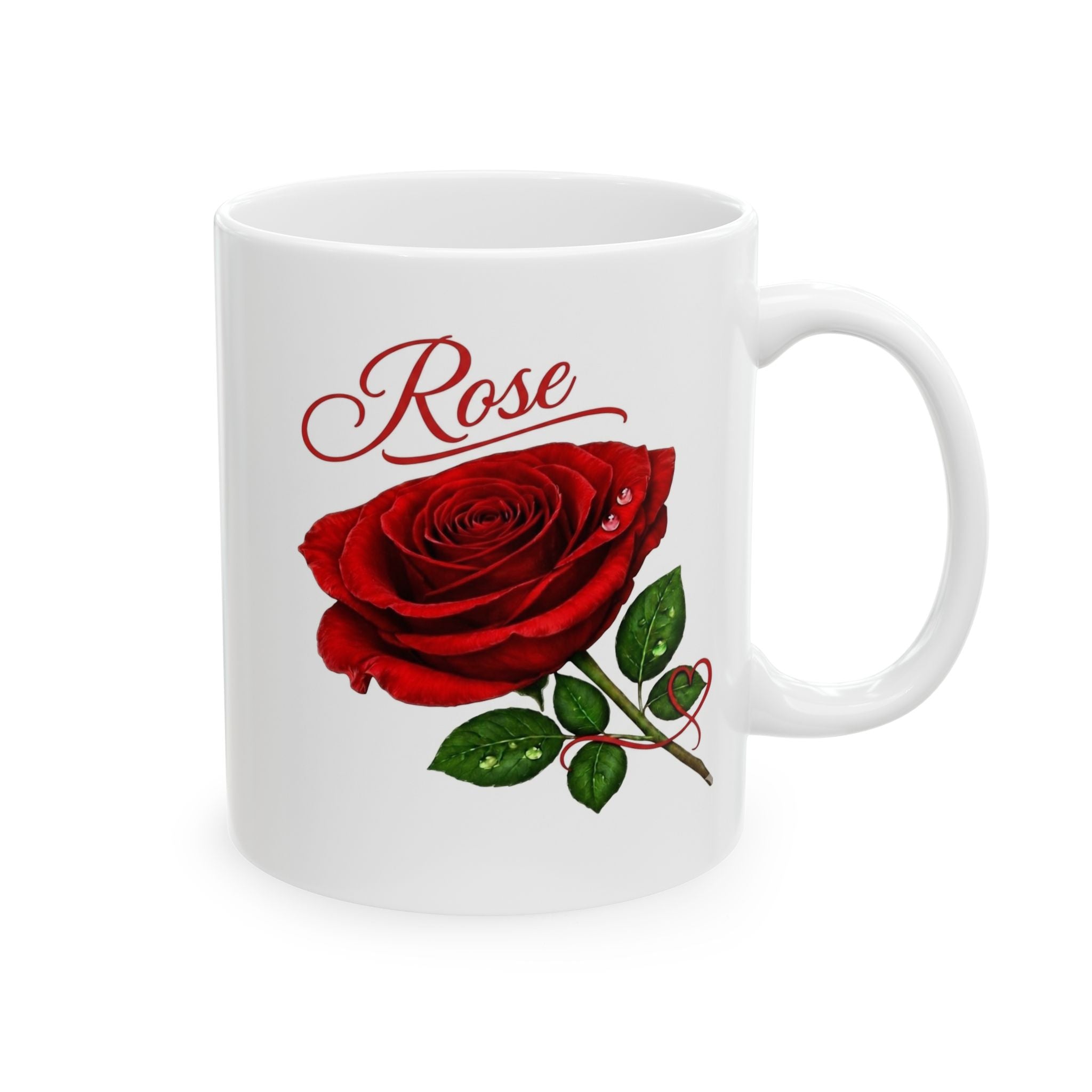 Rose – A Timeless Bloom of Love, Beauty & Grace | Luxury Floral Coffee Mug | The Fugly Mugly™