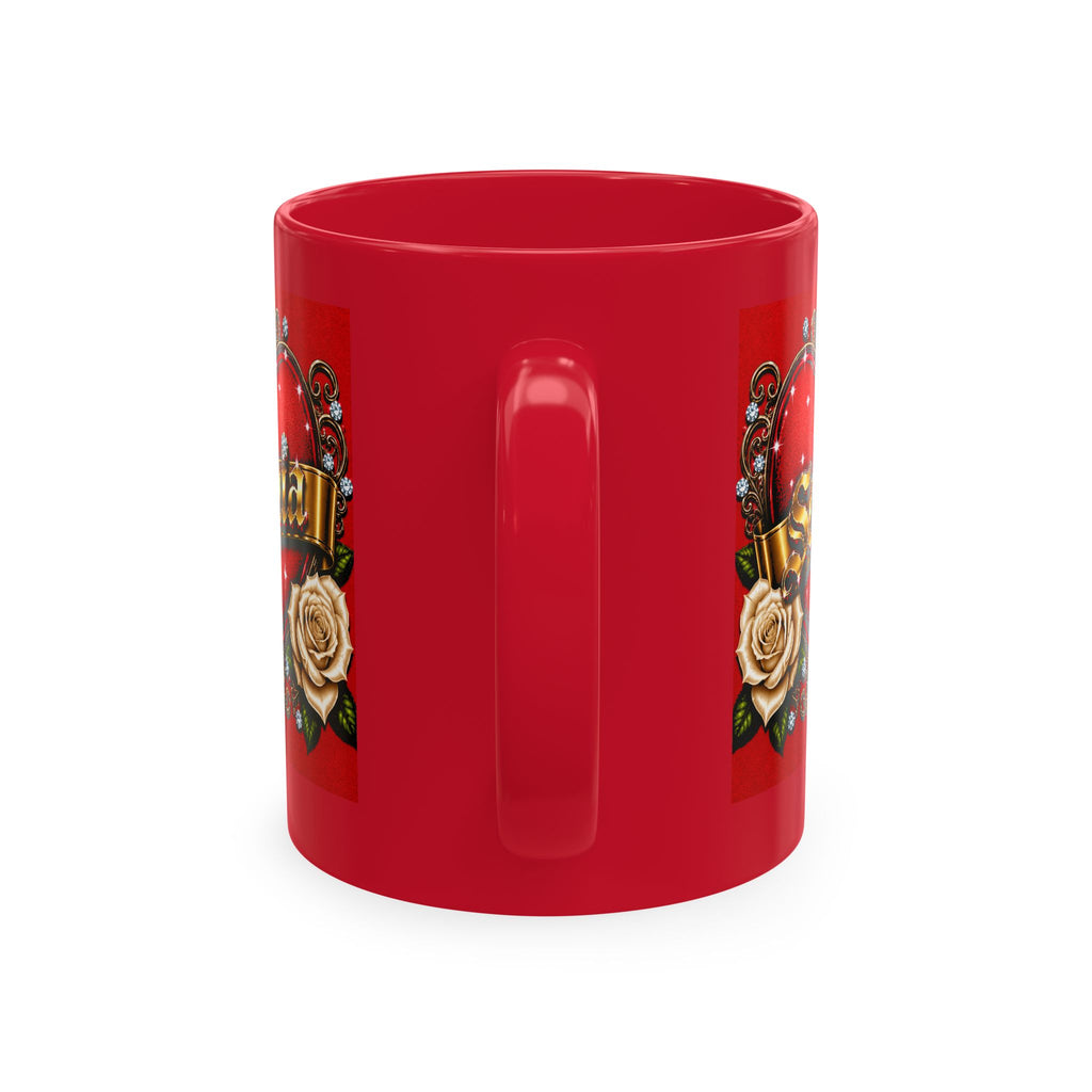 Sonia Personalized Heart & White Rose Luxury Coffee Mug – Elegant Custom Name Gift | Premium Ceramic Mug